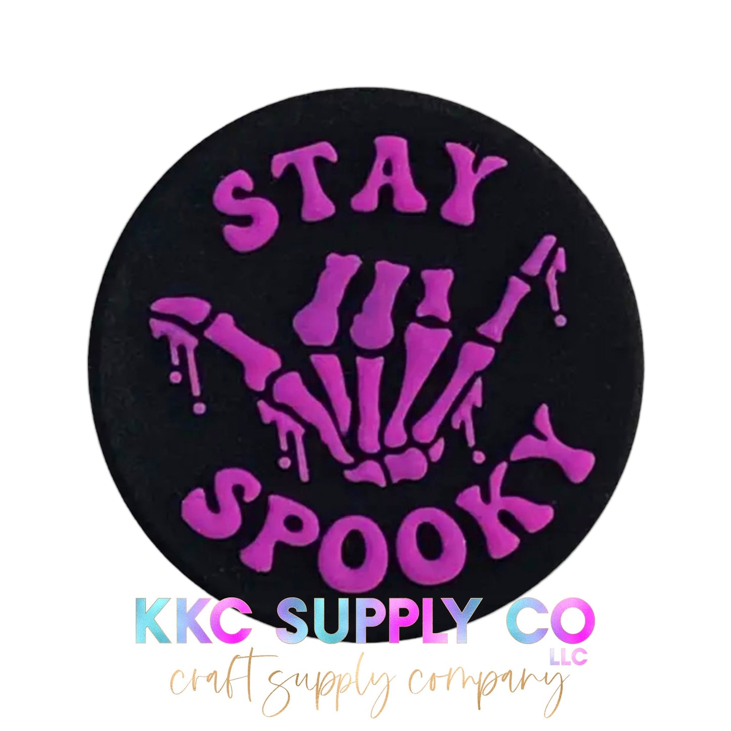 Stay Spooky Silicone Focal Bead