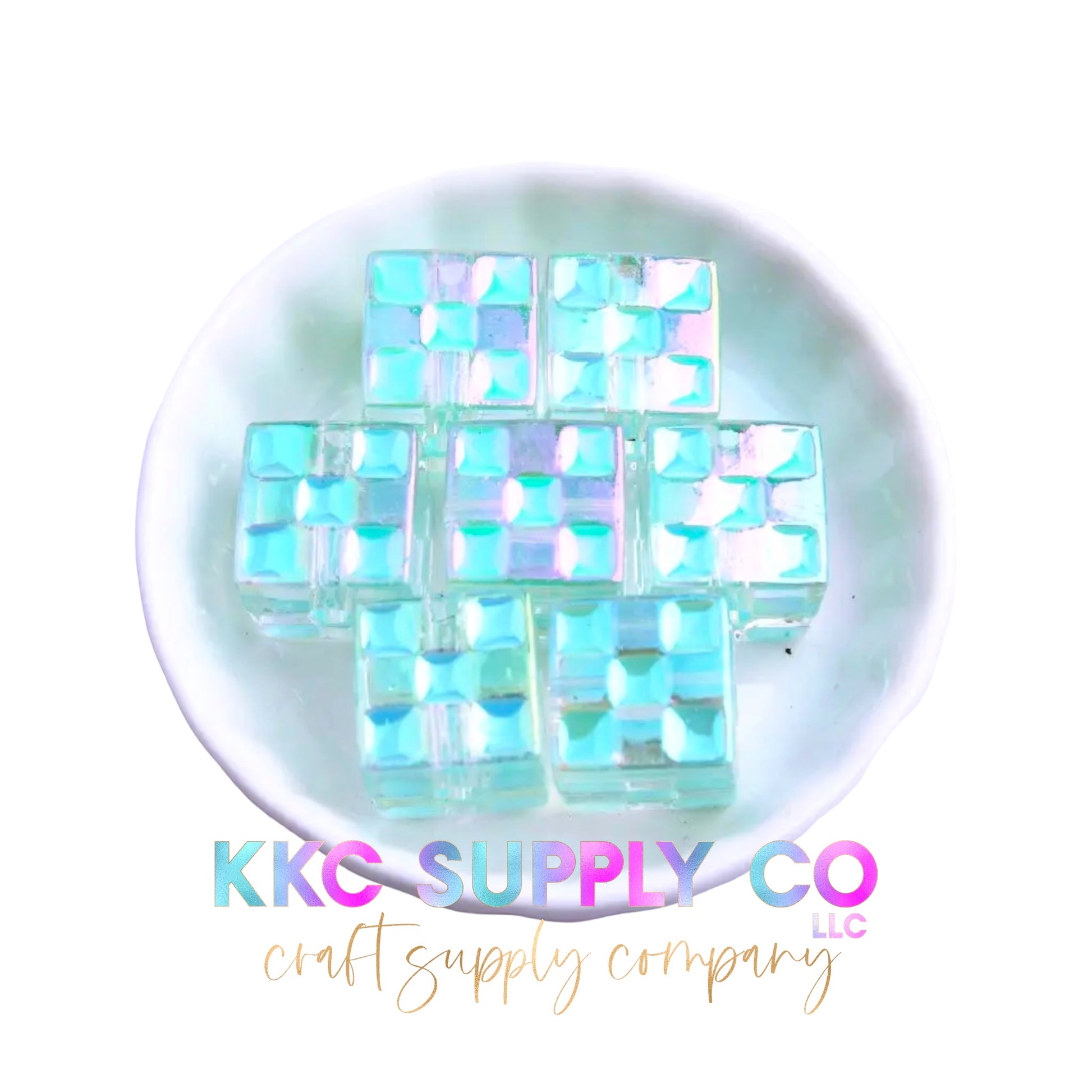 Opal Cube Acrylic Bead 20mm – KKC Supply Co, LLC