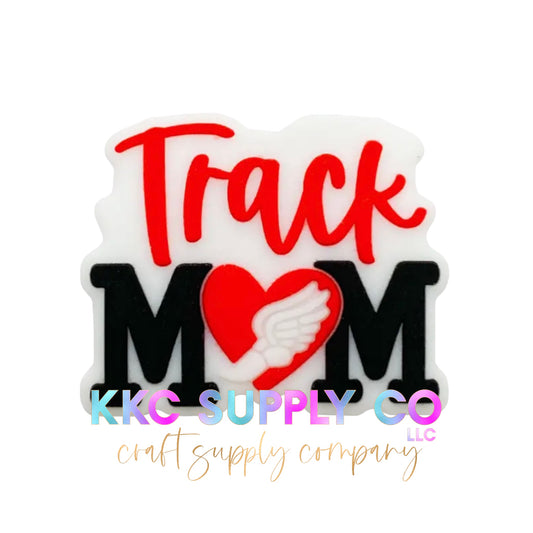 Track Mom Silicone Focal Bead