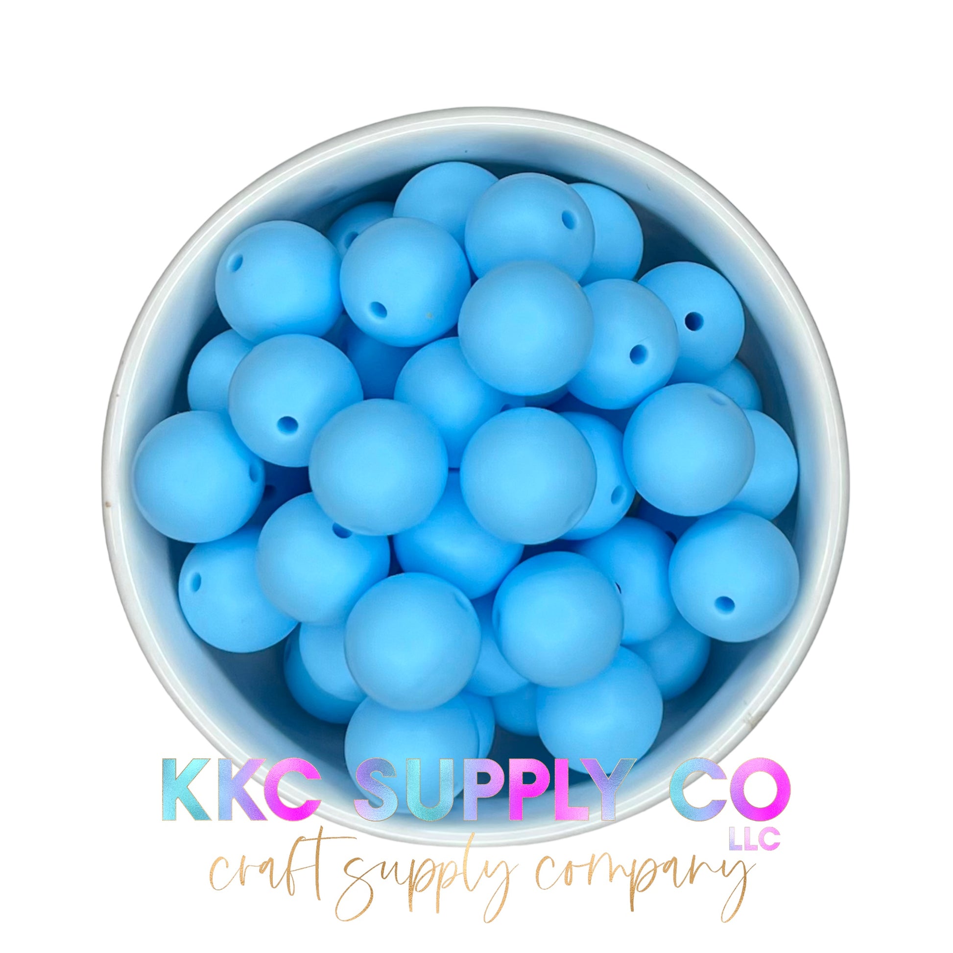 SS41-Bright Powder Blue Solid 15mm Silicone Bead – KKC Supply Co, LLC