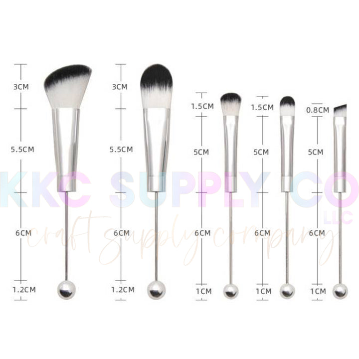 Beadable Make Up Brush Set KKC Supply Co, LLC
