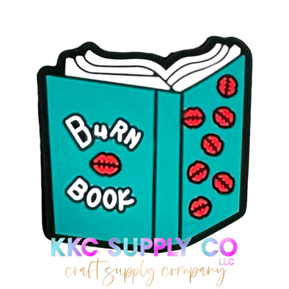 SF203-Burn Book Silicone Focal Bead