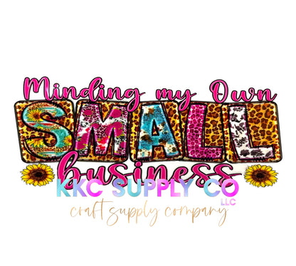 UV16148-Minding My Own Small Business 16oz UV DTF Wrap