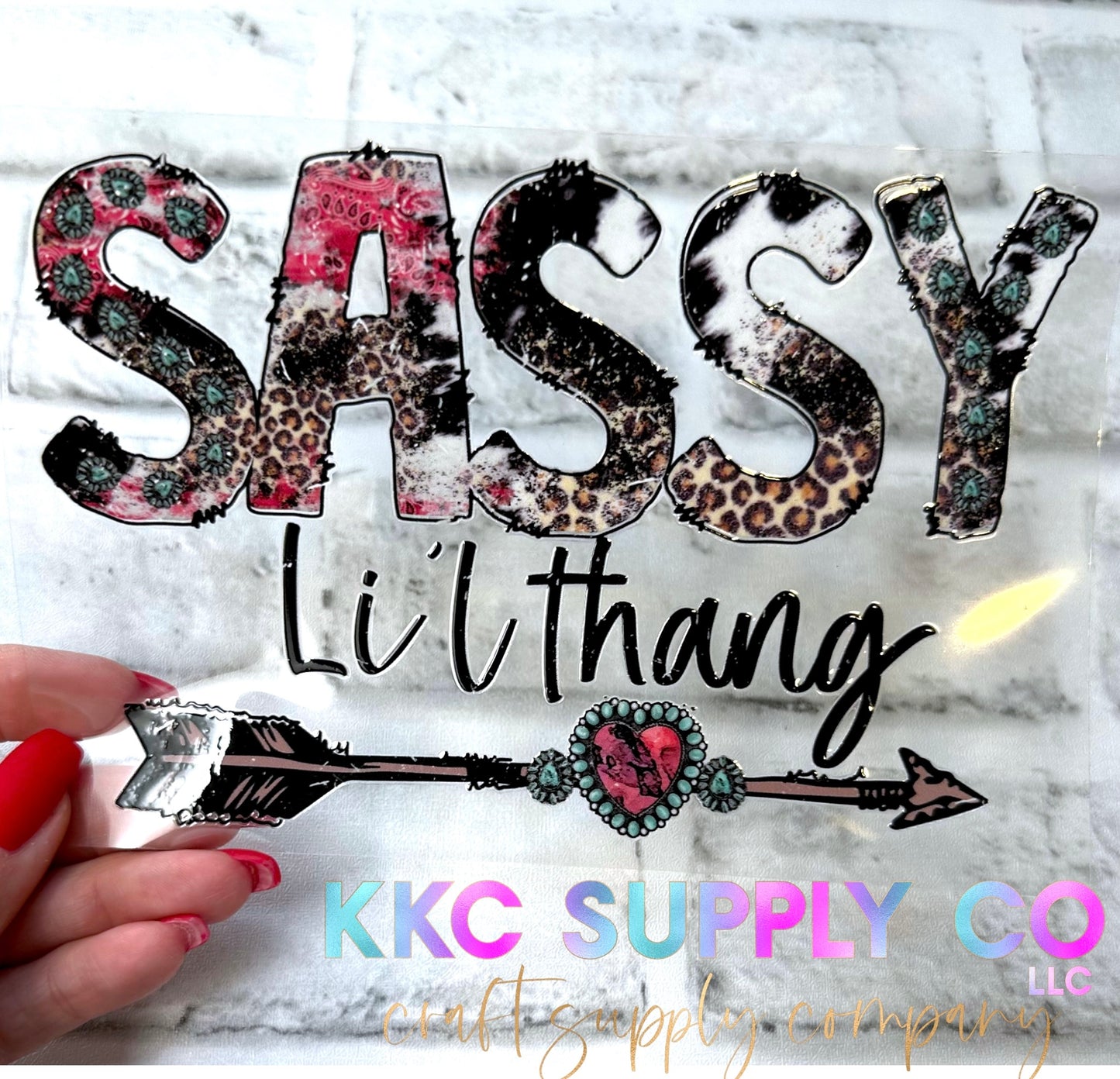 UV16237-Sassy Lil Thang 16oz UV DTF Large Decal