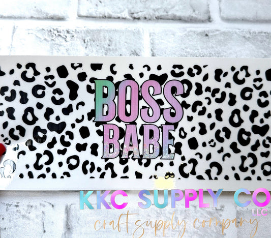 UV16263-Leopard Boss Babe 16oz UV DTF Wrap