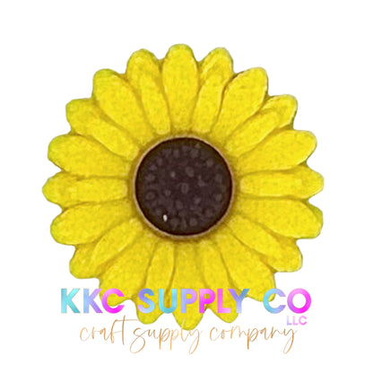 Sunflower Silicone Focal Bead