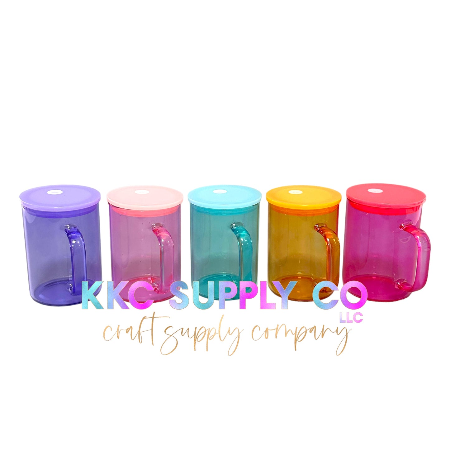 17oz Jelly Glass Sublimation Mug Blanks