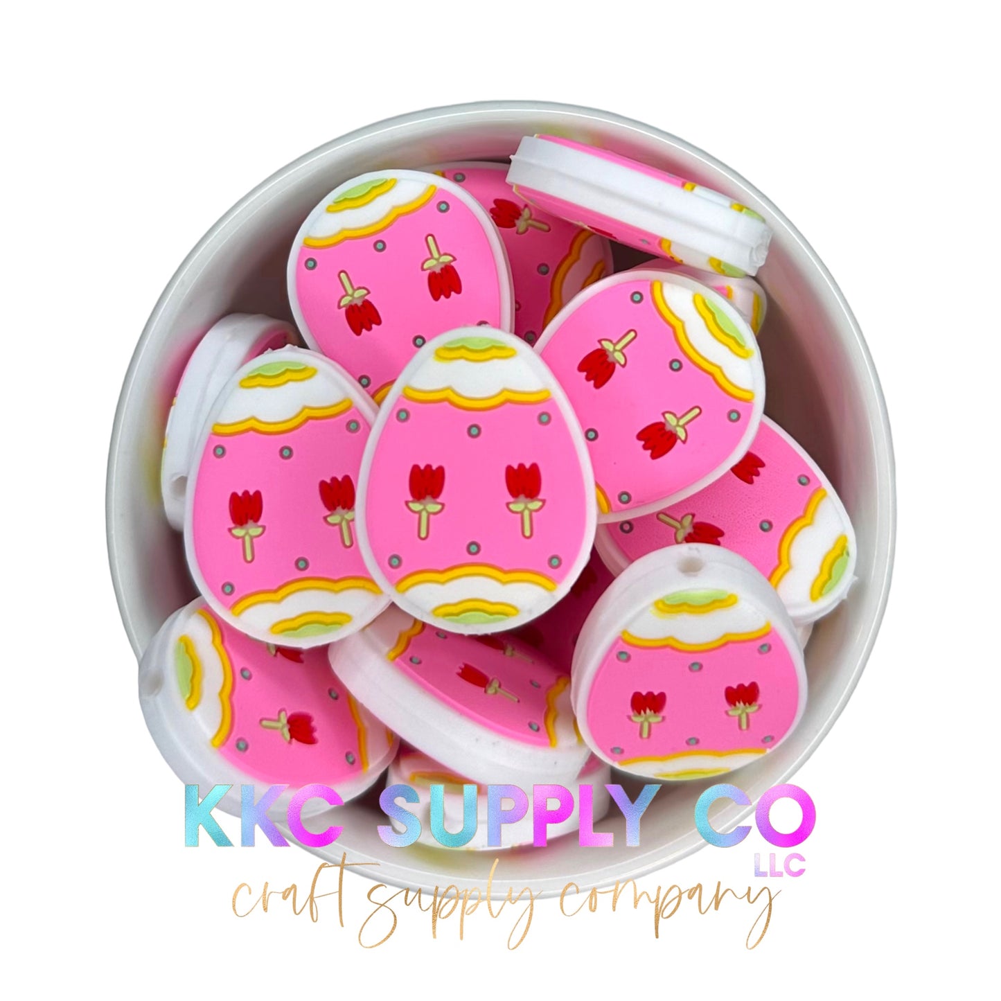 Easter Egg Silicone Focal Bead