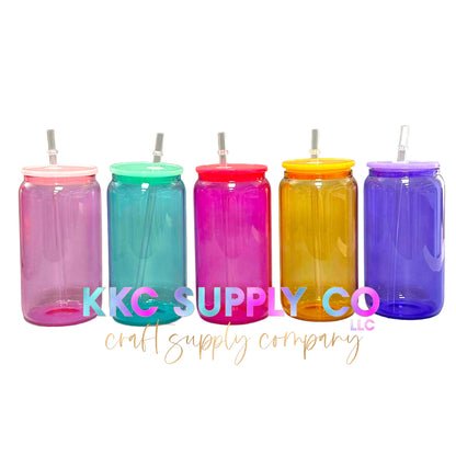 16oz Jelly Glass Sublimation Cup Blanks