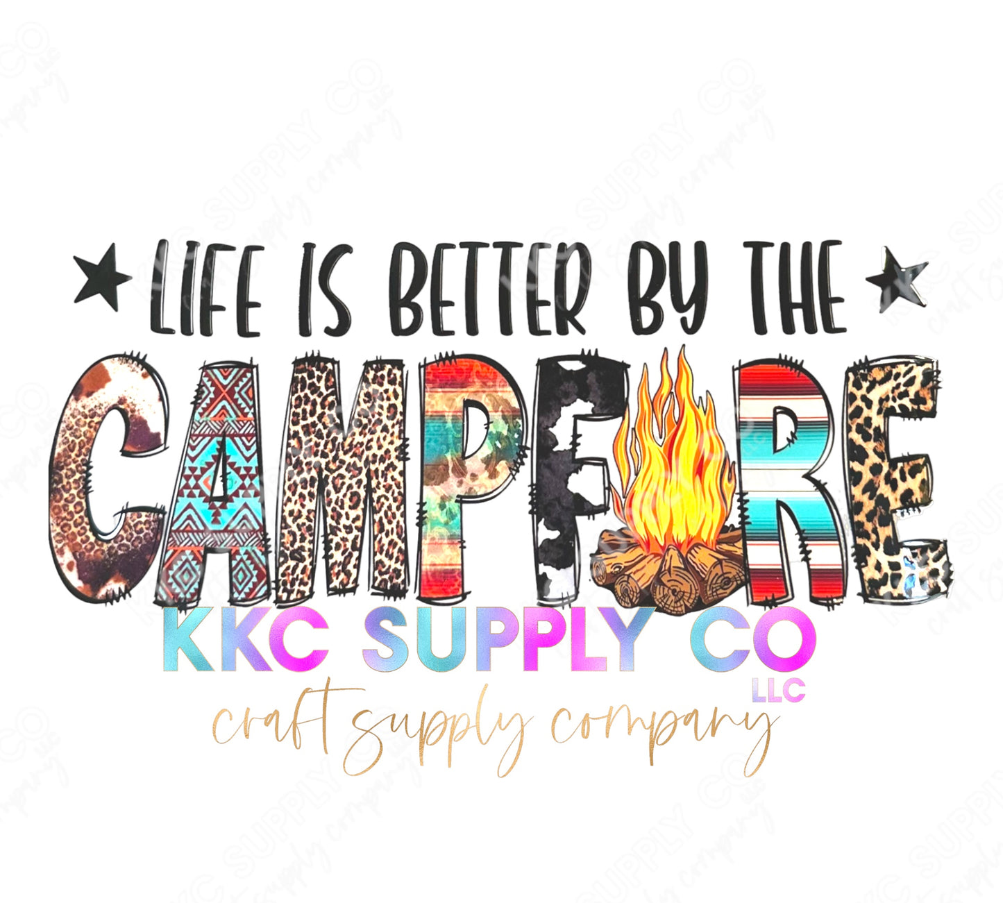 UV16298-Life Is Better By The Campfire 16oz UV DTF Wrap