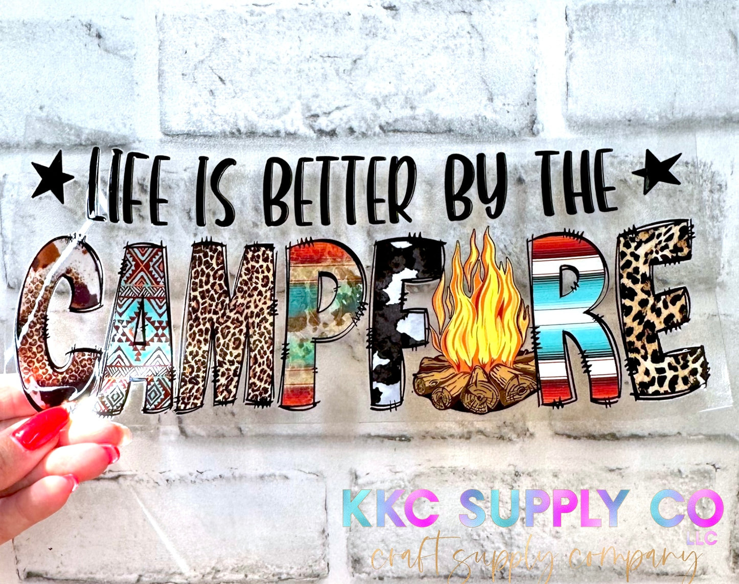 UV16298-Life Is Better By The Campfire 16oz UV DTF Wrap