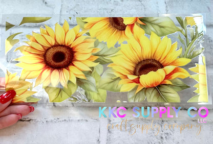 UV16313-Sunflowers 16oz UV DTF Wrap