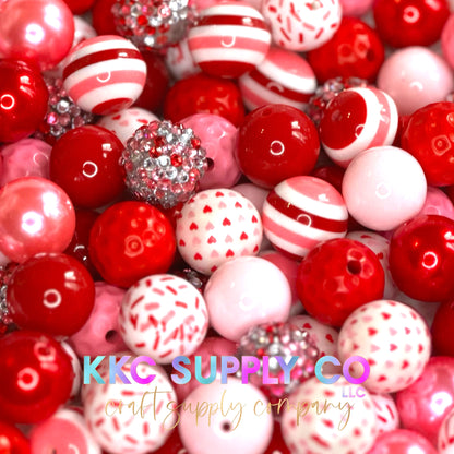 Sweetheart Bubblegum Bead Mix 20mm