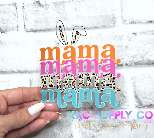 UV16330-Mama Leopard Bunny 16oz UV DTF Decal