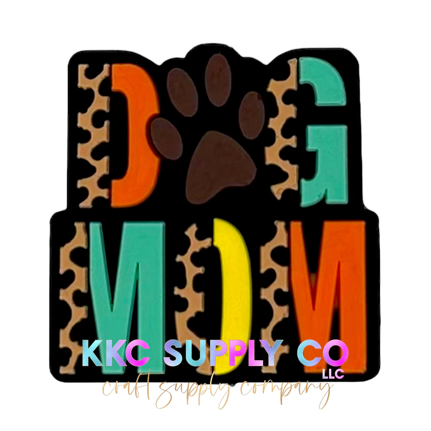 Dog Mom Silicone Focal Bead