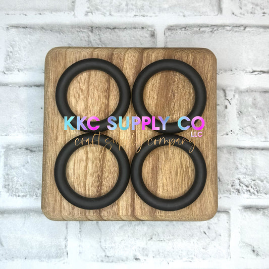 SS13-Black 65mm Silicone Ring