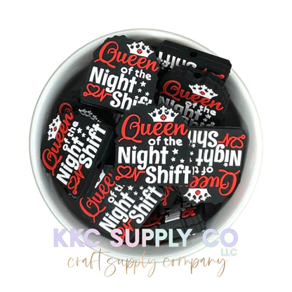 Queen Of The Night Shift Silicone Focal Bead