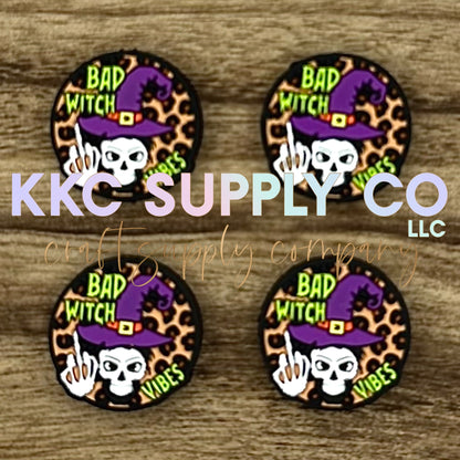 Bad Witch Vibes Silicone Focal Bead