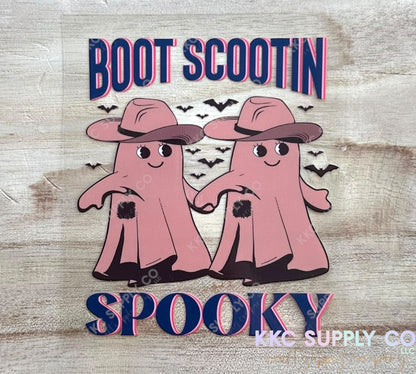 UV16547-Boot Scootin Spooky 16oz UV DTF Decal