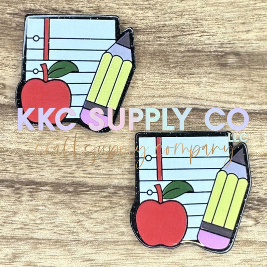 AT98-School Essentials-Acrylic Badge Reel Topper