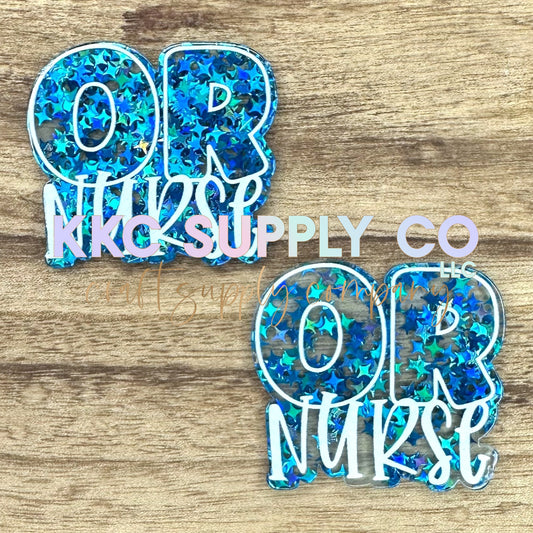 AT100-OR Nurse-Acrylic Badge Reel Topper