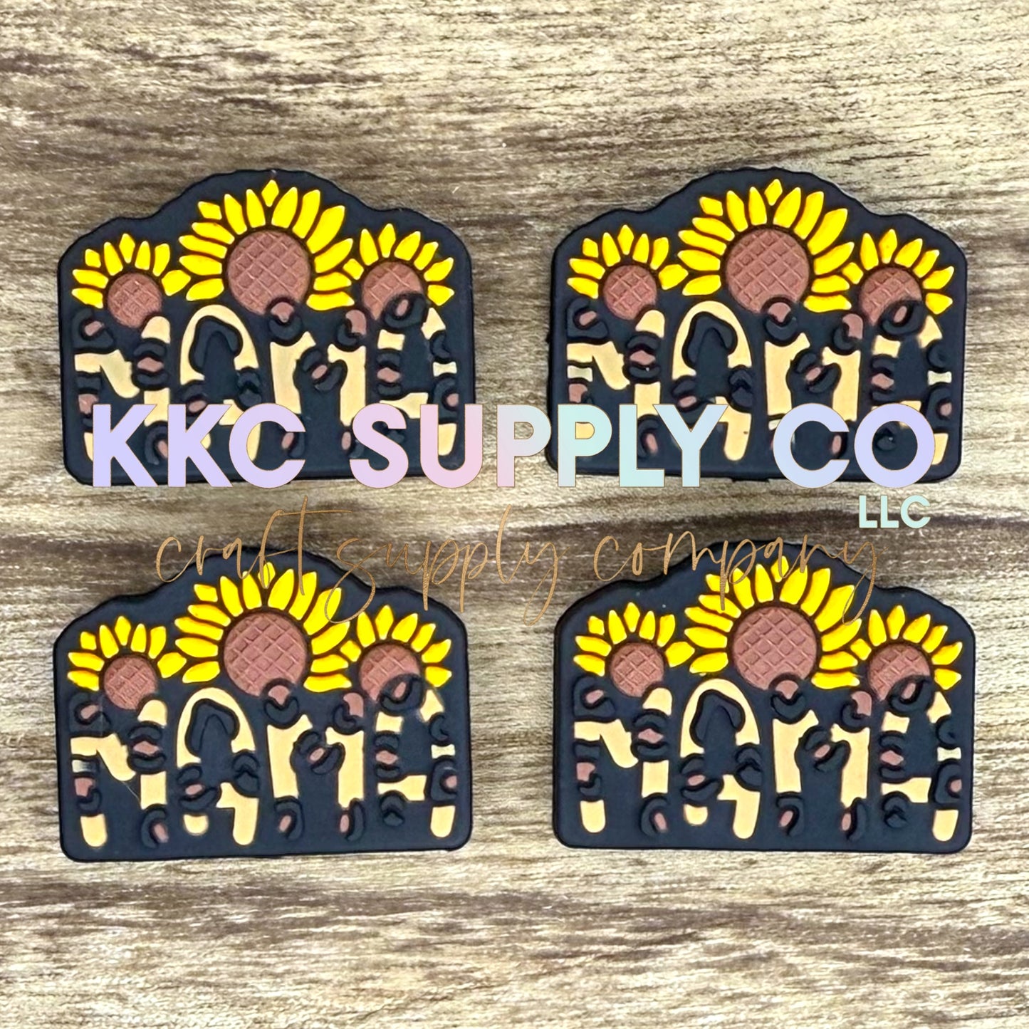 Sunflower Mama Silicone Focal Bead