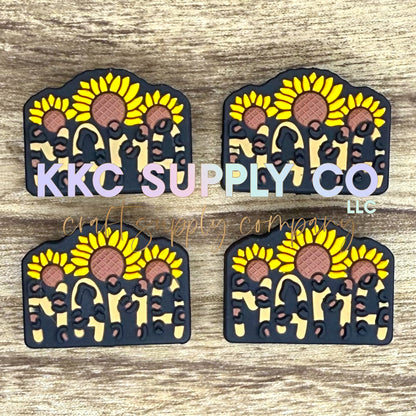 Sunflower Mama Silicone Focal Bead