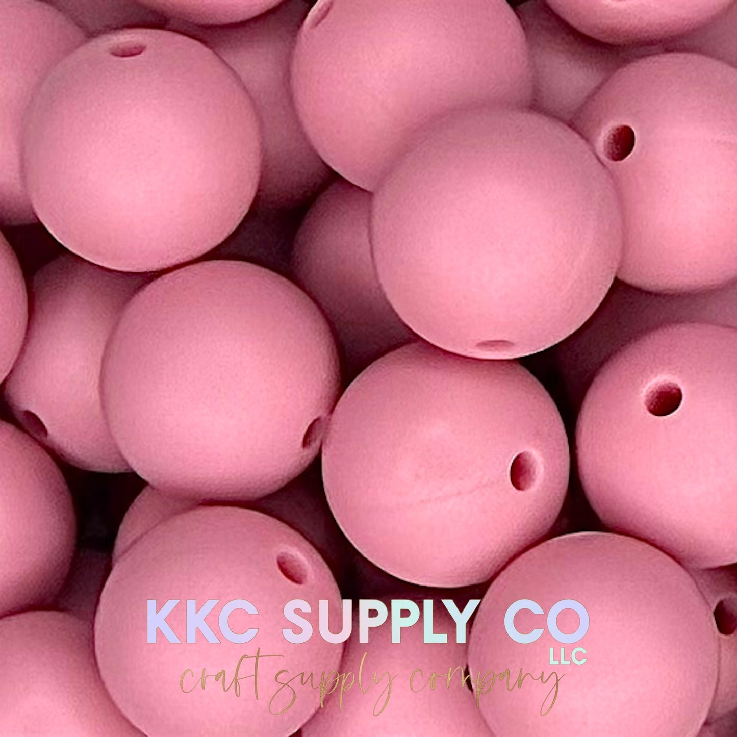 SS68-Antique Rose Solid Silicone Beads