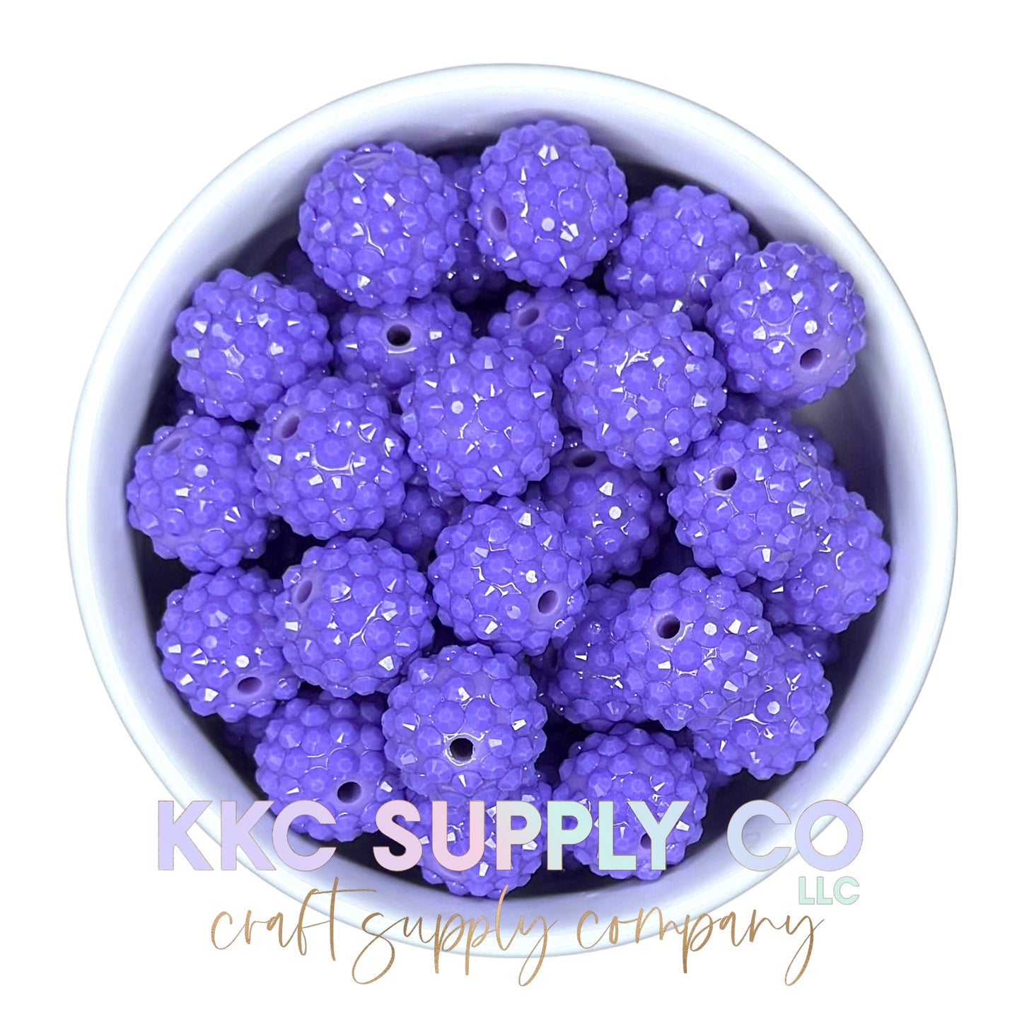 Jelly Purple Acrylic Rhinestone Bead 16mm or 20mm