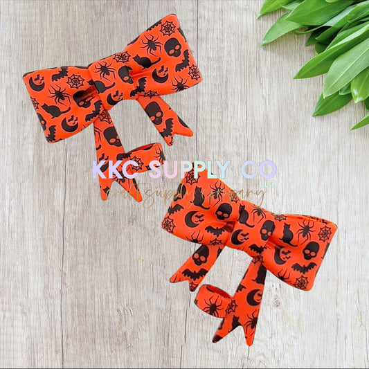 Spider Halloween Bow Silicone Straw Topper