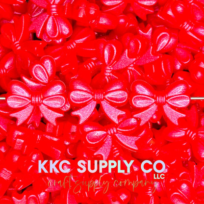 Opal Bows (Horizontal) Silicone Focal Bead