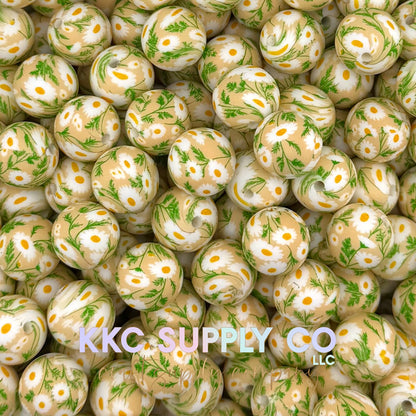 SP271-Country Daisy Silicone Beads