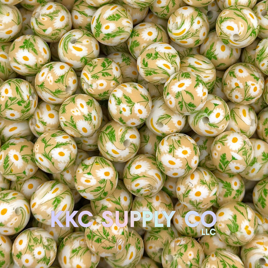 SP271-Country Daisy Silicone Beads