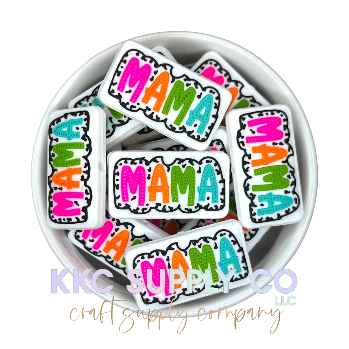 Neon Mama Silicone Focal Bead