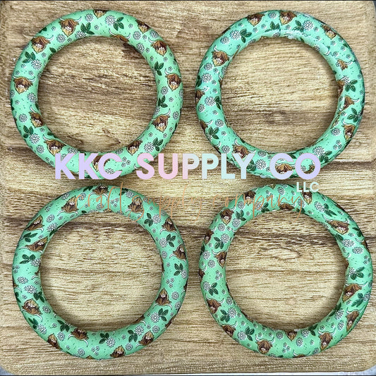 SP164-Green Pastures Printed 65mm Silicone Ring