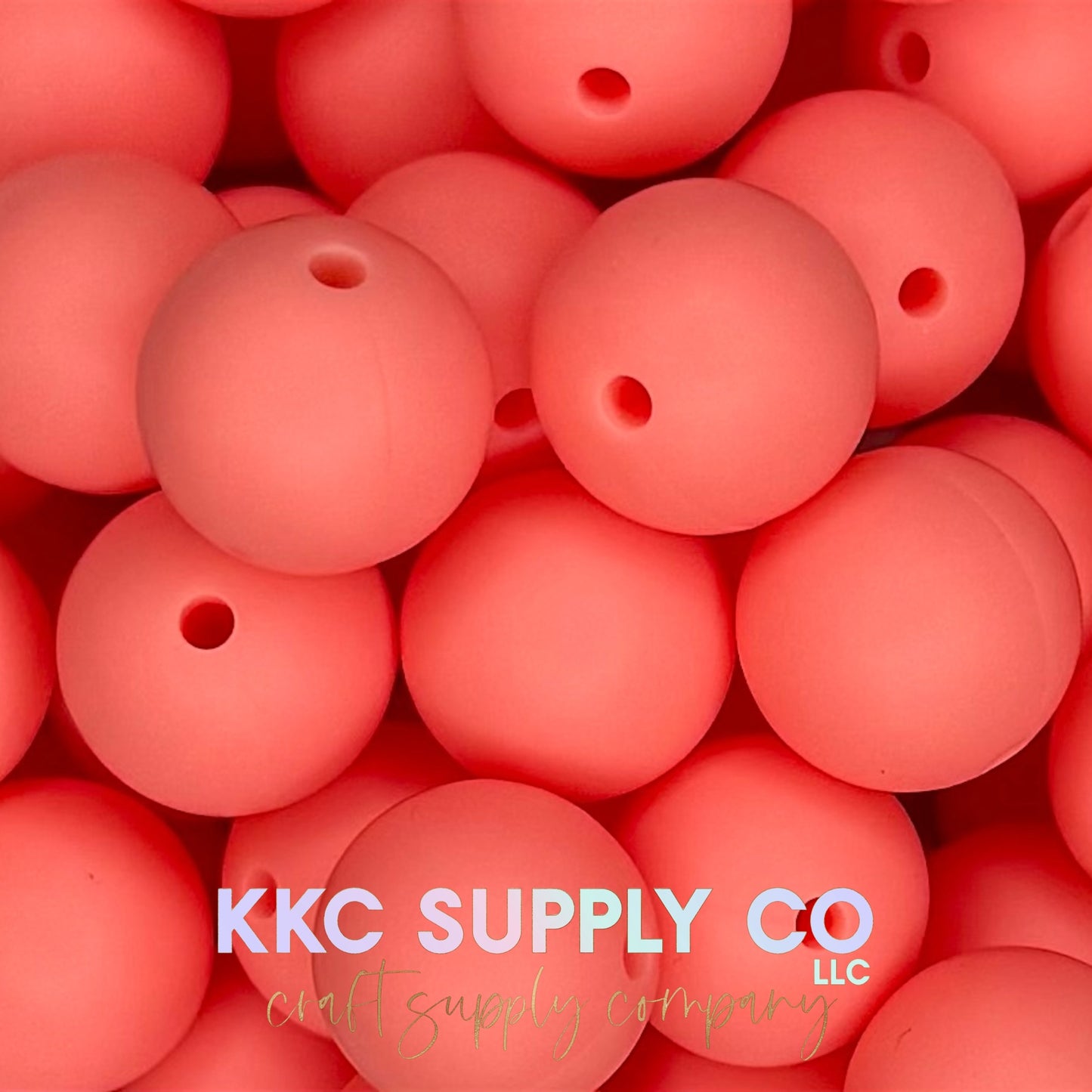 SS76-Apricot Solid Silicone Beads