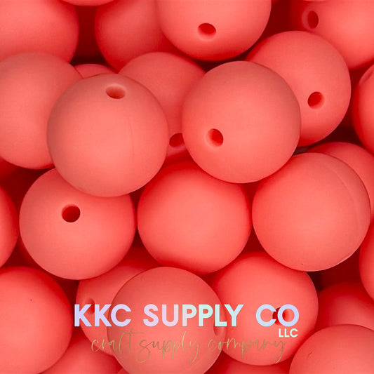 SS76-Apricot Solid Silicone Beads