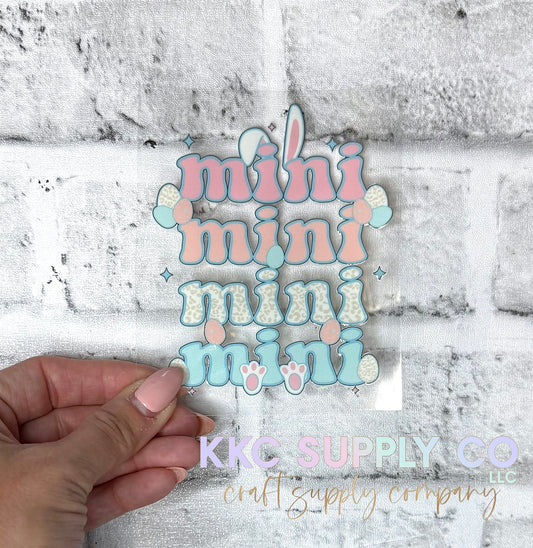 UV16655-Bunny Mama/Mini UV DTF Decal Set