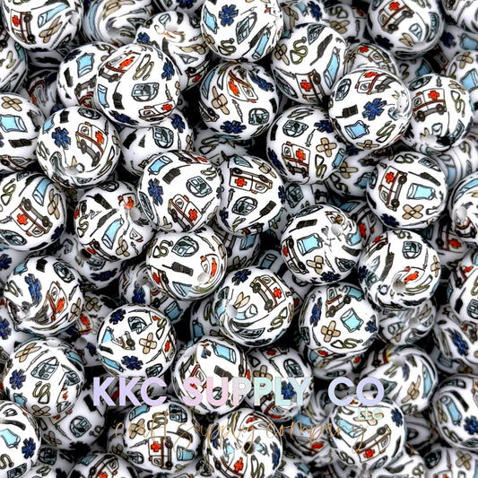 SP262-First Aid Silicone Beads-15mm