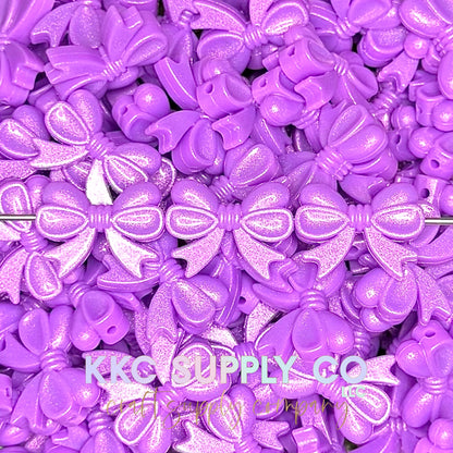 Opal Bows (Horizontal) Silicone Focal Bead