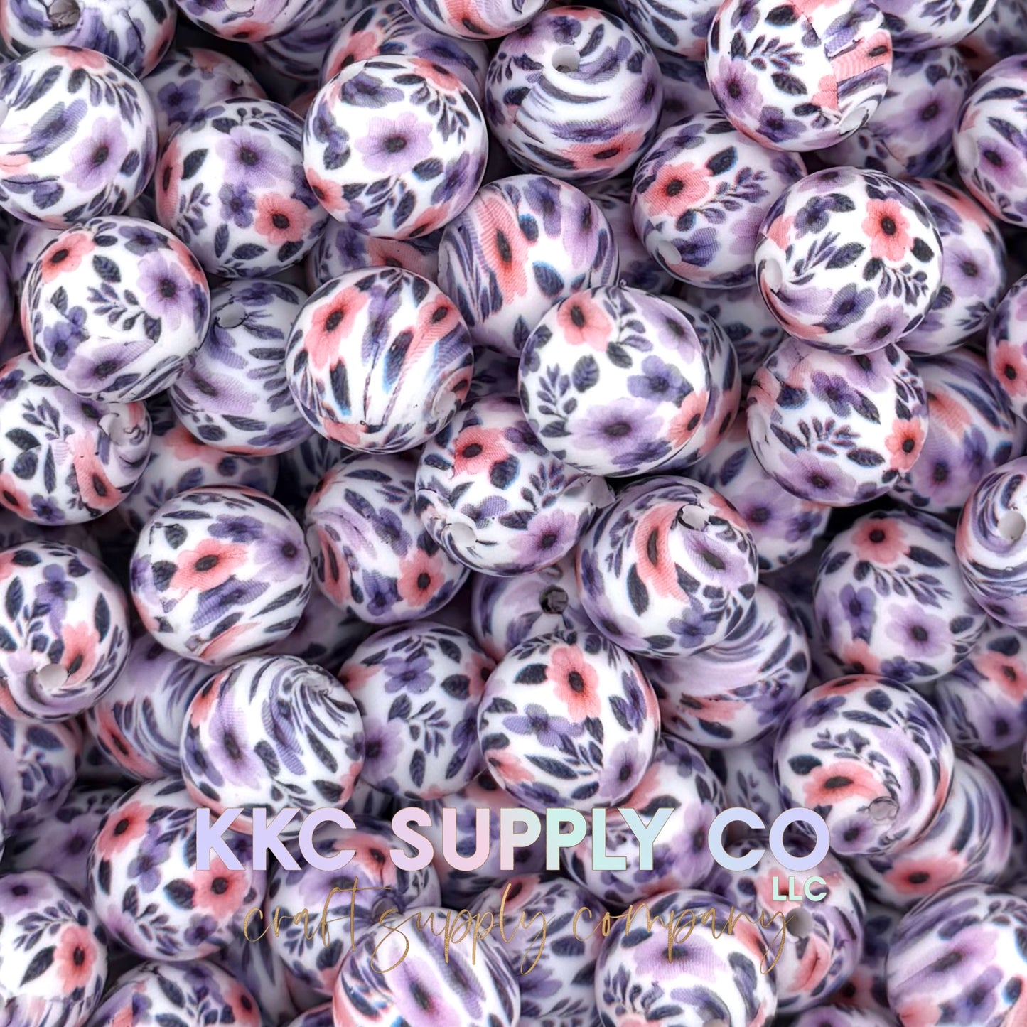 SP270-Lavender Meadow Silicone Beads