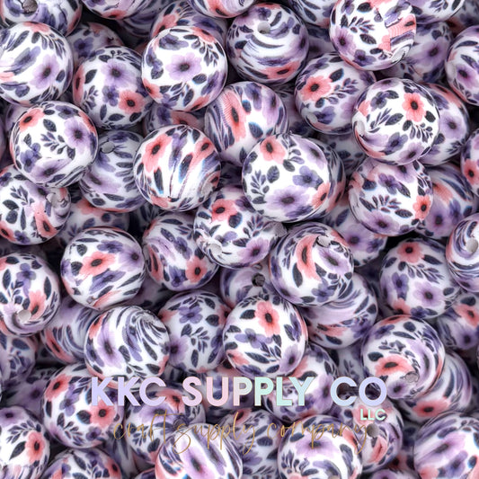 SP270-Lavender Meadow Silicone Beads