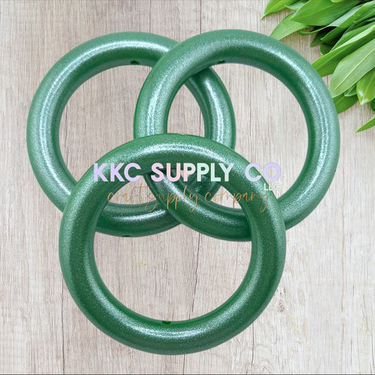 SS39-Chameleon Opal Evergreen Silicone 65mm Ring