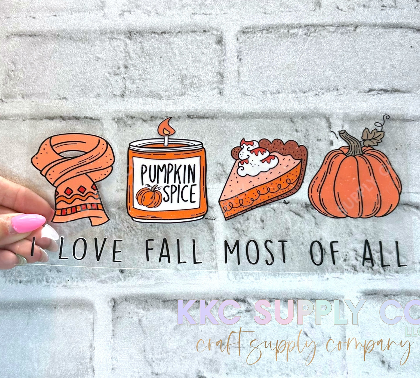 UV16579-I Love Fall Most Of All 16oz UV DTF Wrap