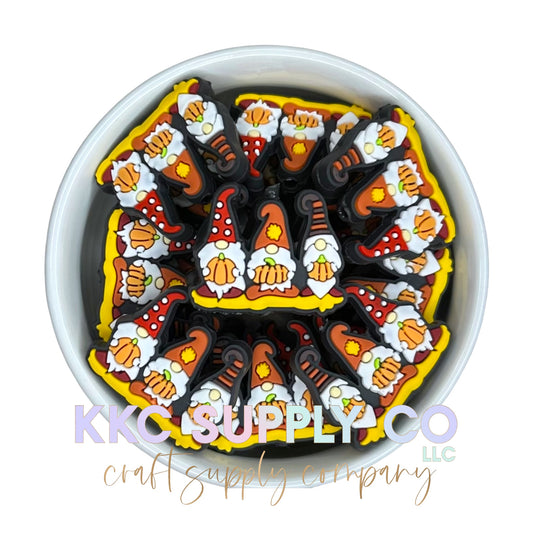 Pumpkin Gnomes PVC Focal Bead