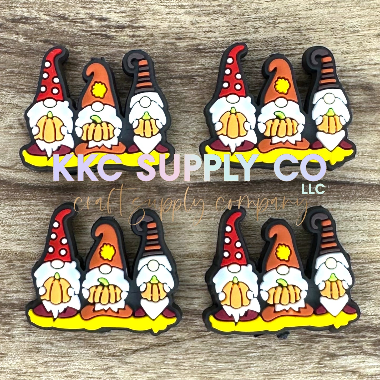 Pumpkin Gnomes PVC Focal Bead