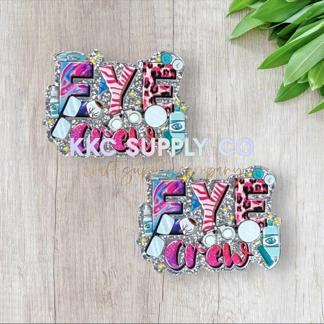 AT156-Eye Crew-Acrylic Badge Reel Topper