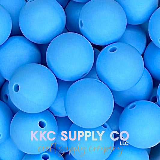 SS69-Carolina Blue Solid Silicone Beads