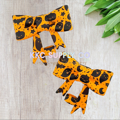 Halloween Bow Silicone Straw Toppers