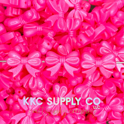 Opal Bows (Horizontal) Silicone Focal Bead